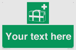 Custom sign safe condition Medical grab bag